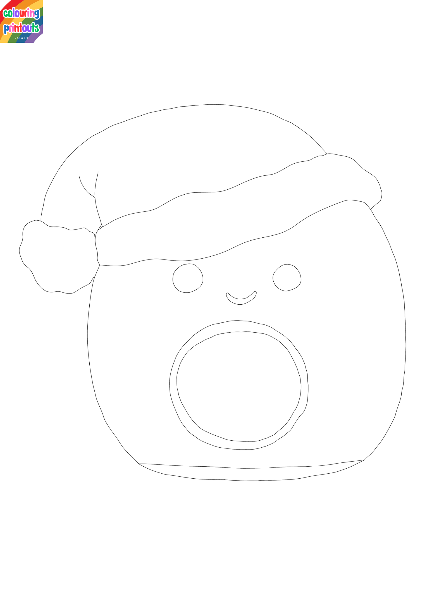 Squishmallows Christmas Coloring Pages