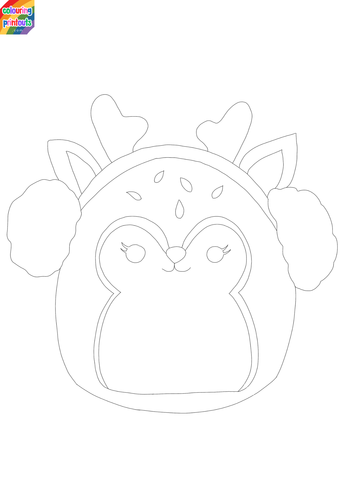 Squishmallows Christmas Coloring Pages