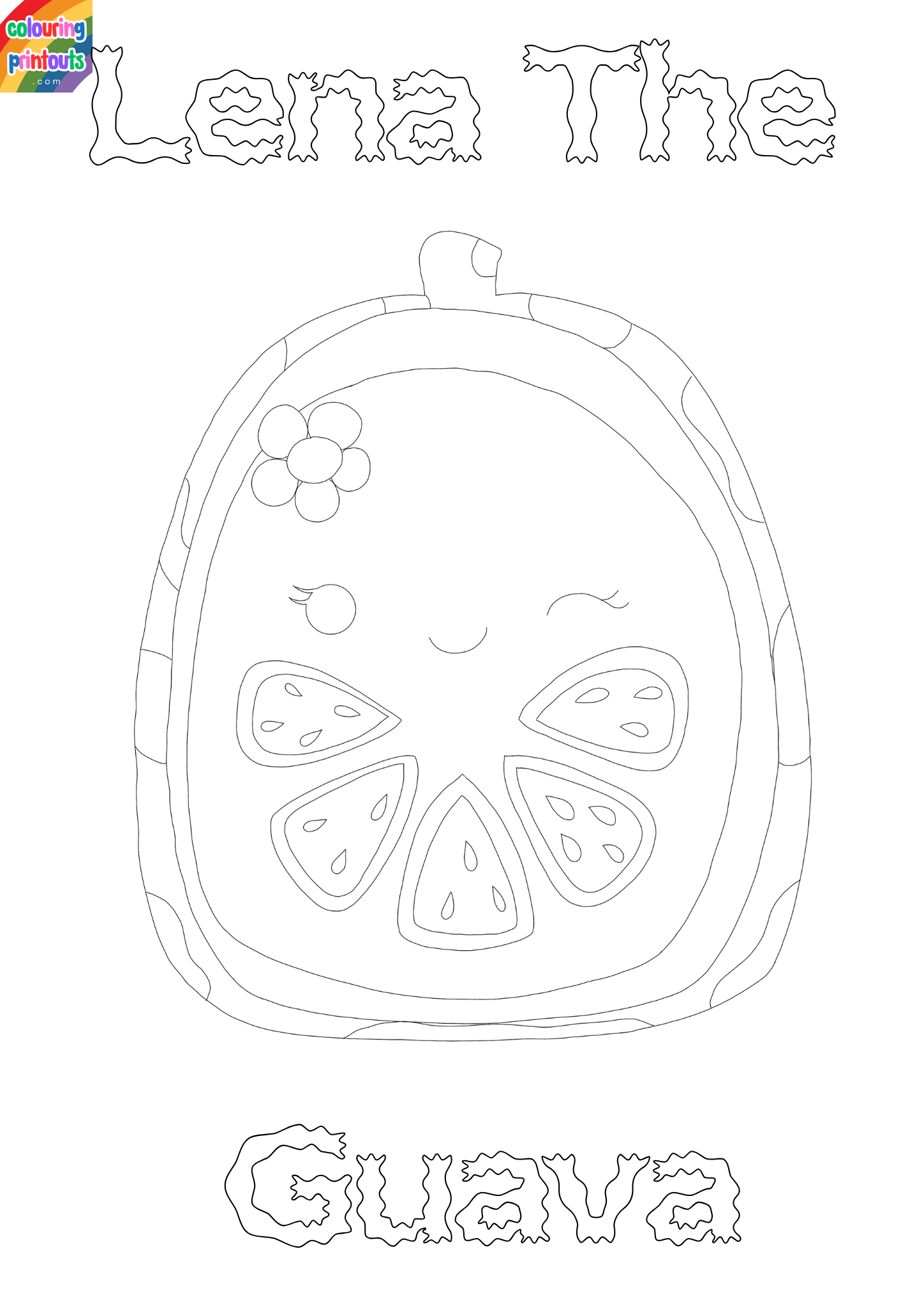 lena Squishmallow Coloring Pages