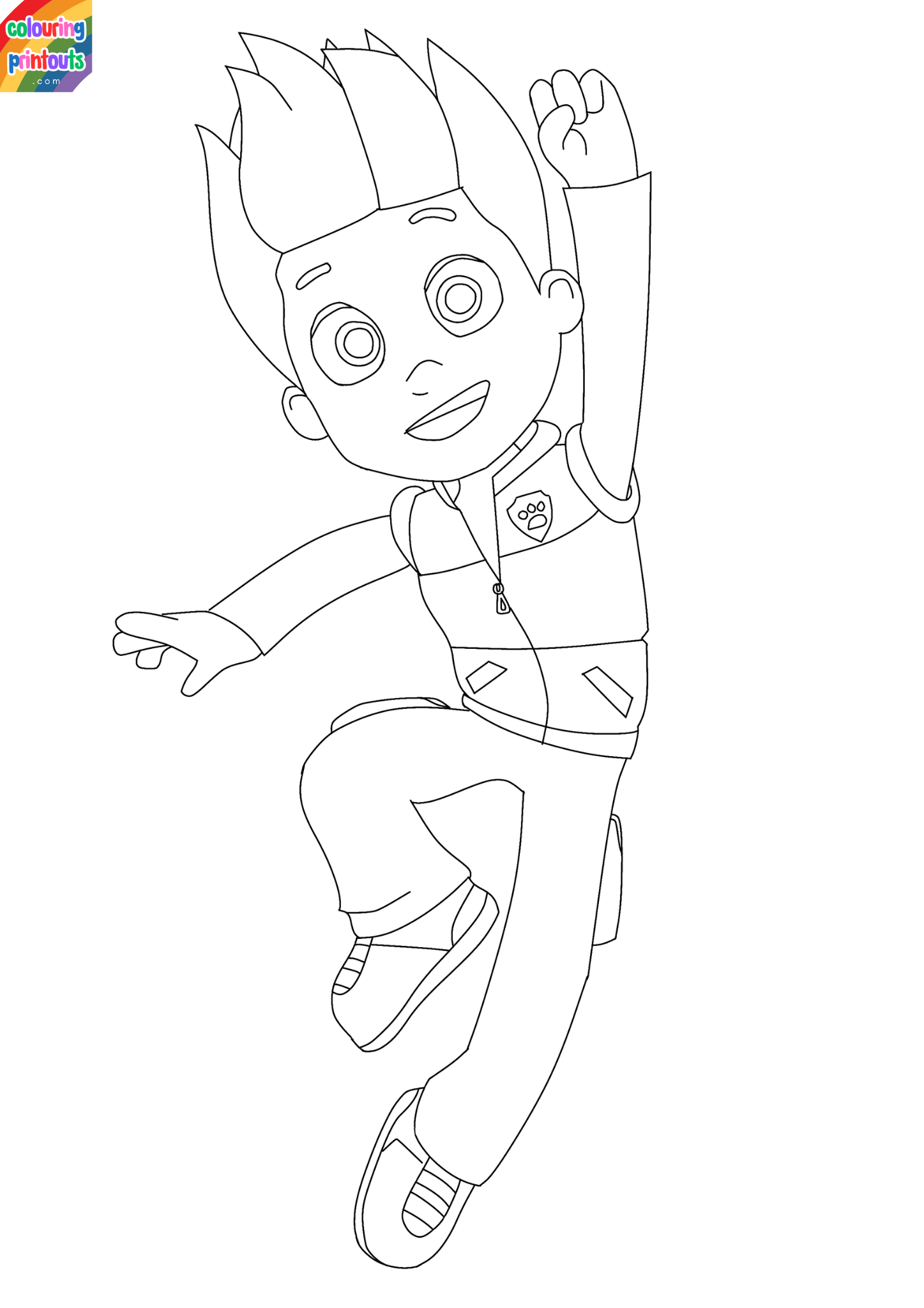 paw patrol ryder coloring pages