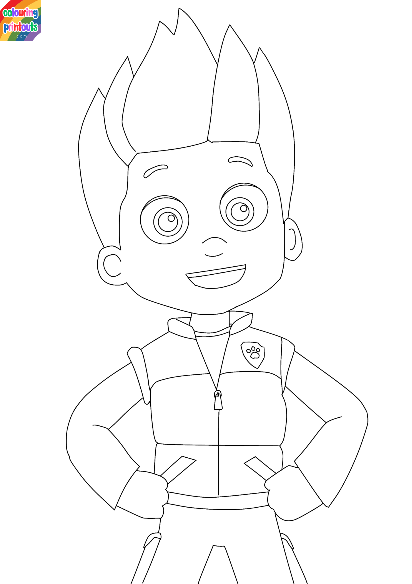 paw patrol ryder coloring pages
