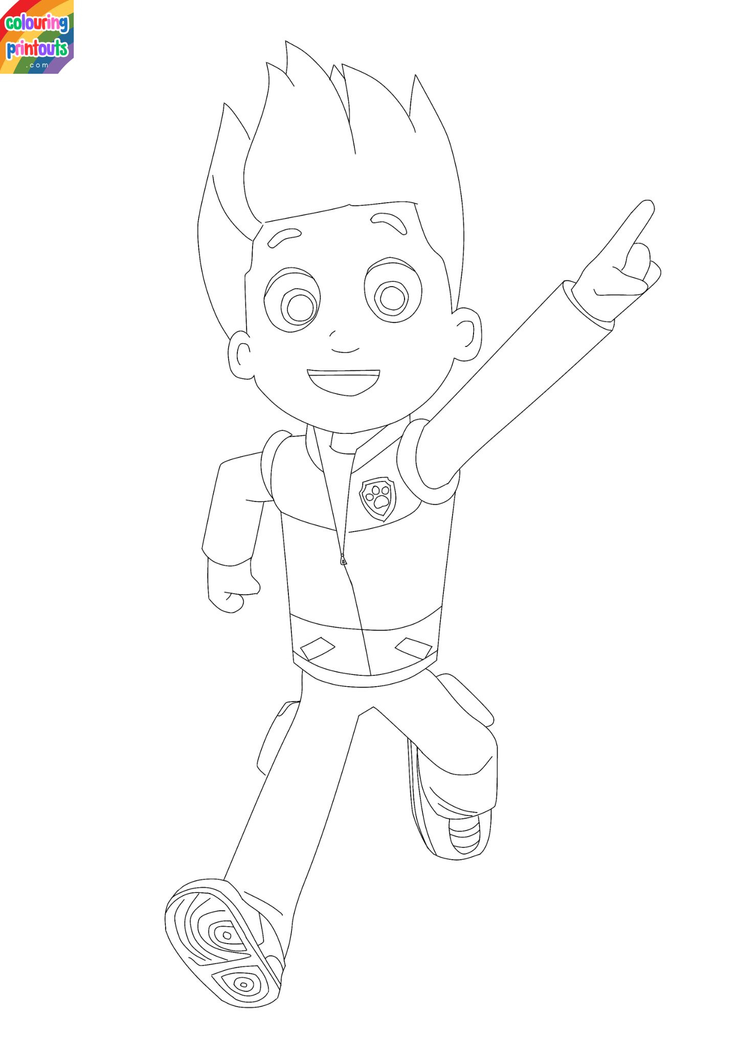 paw patrol ryder coloring pages