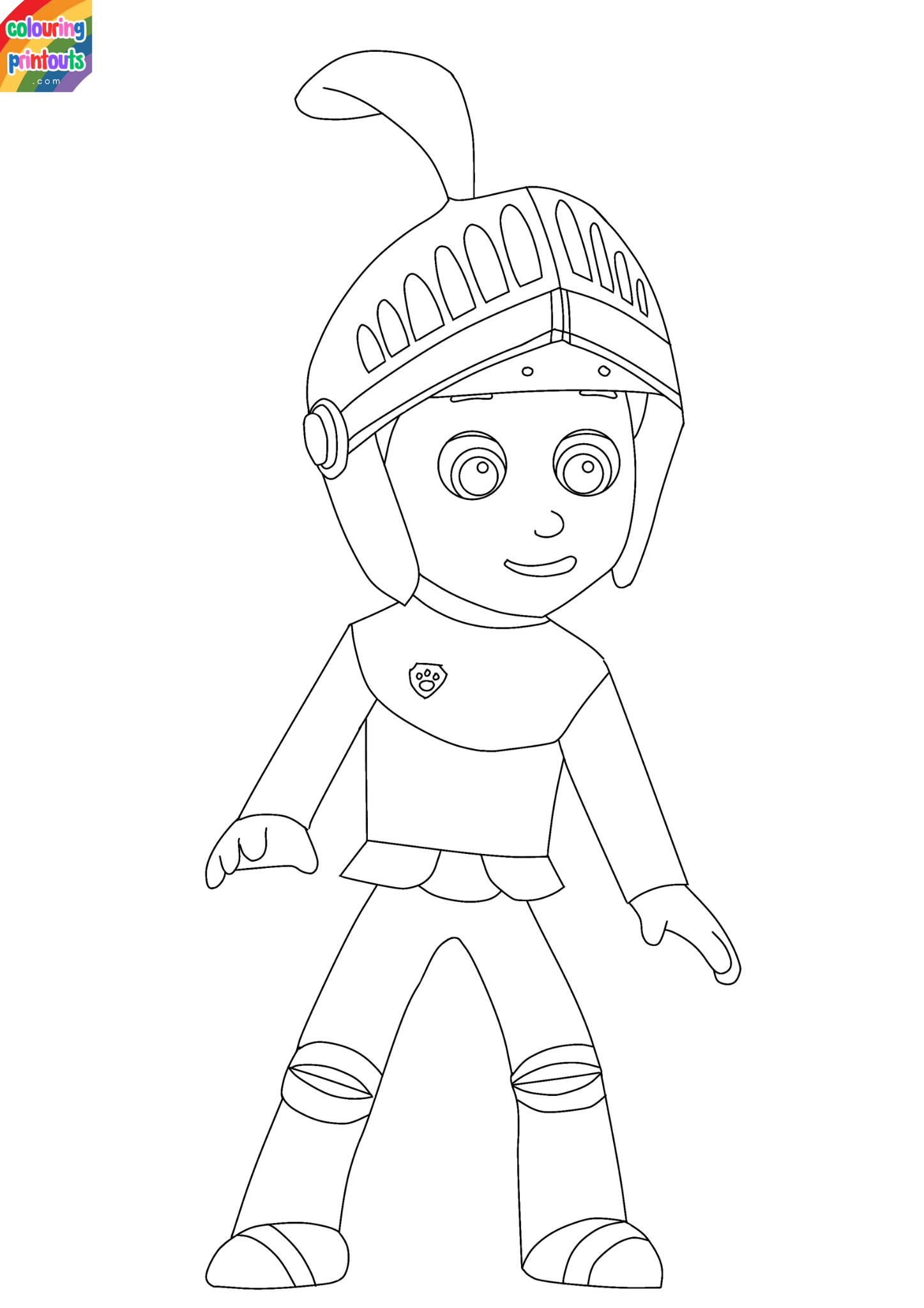 paw patrol ryder colouring pages