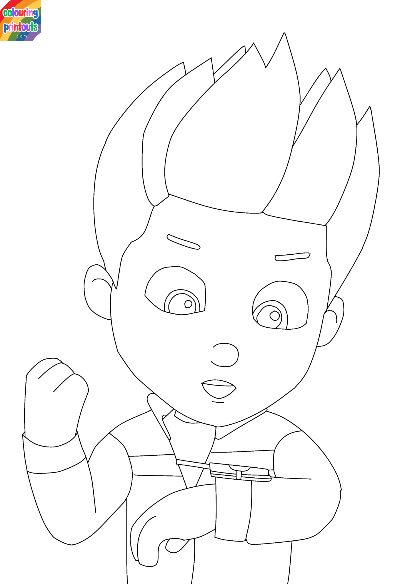 paw patrol ryder colouring pages