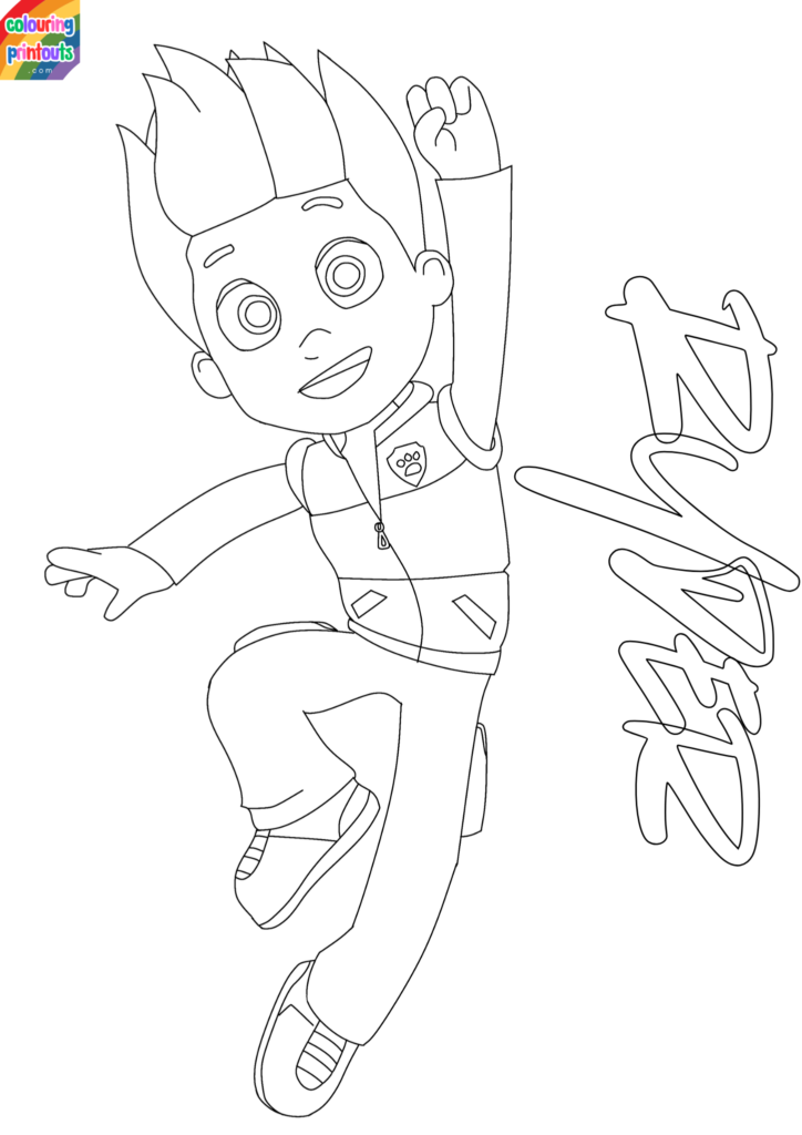 ryder colouring pages