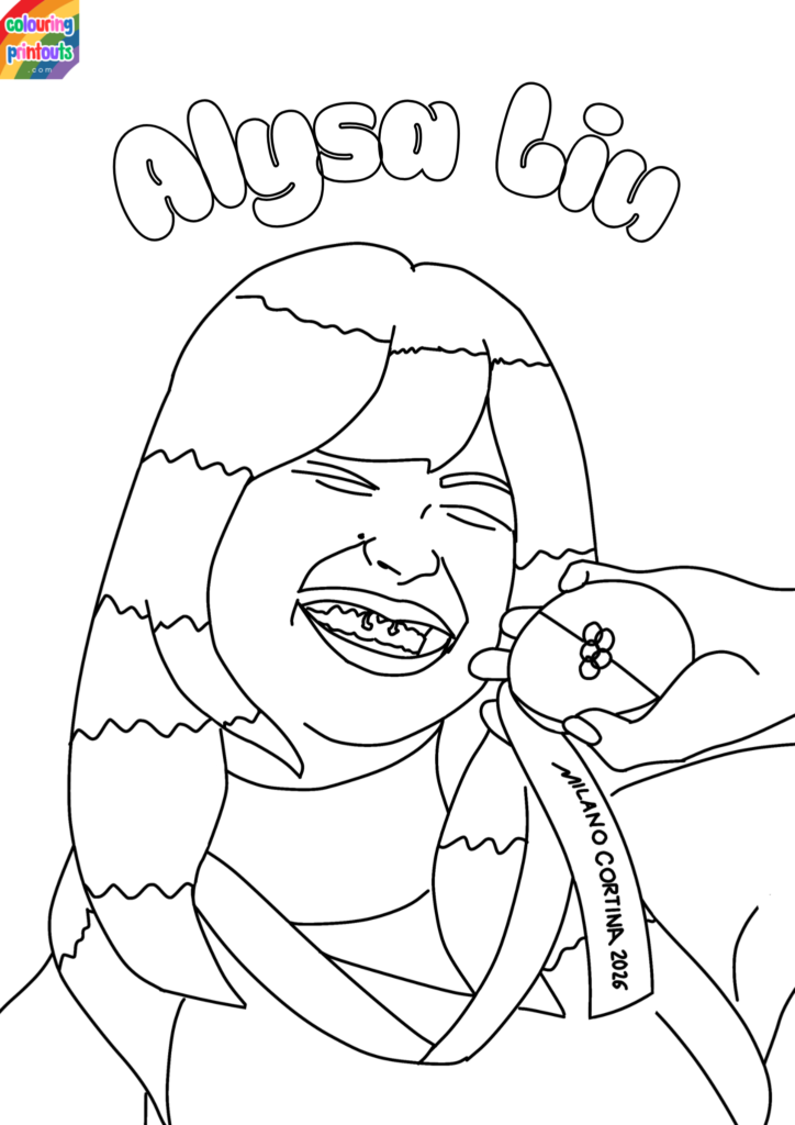Alysa Liu Colouring Pages (2)