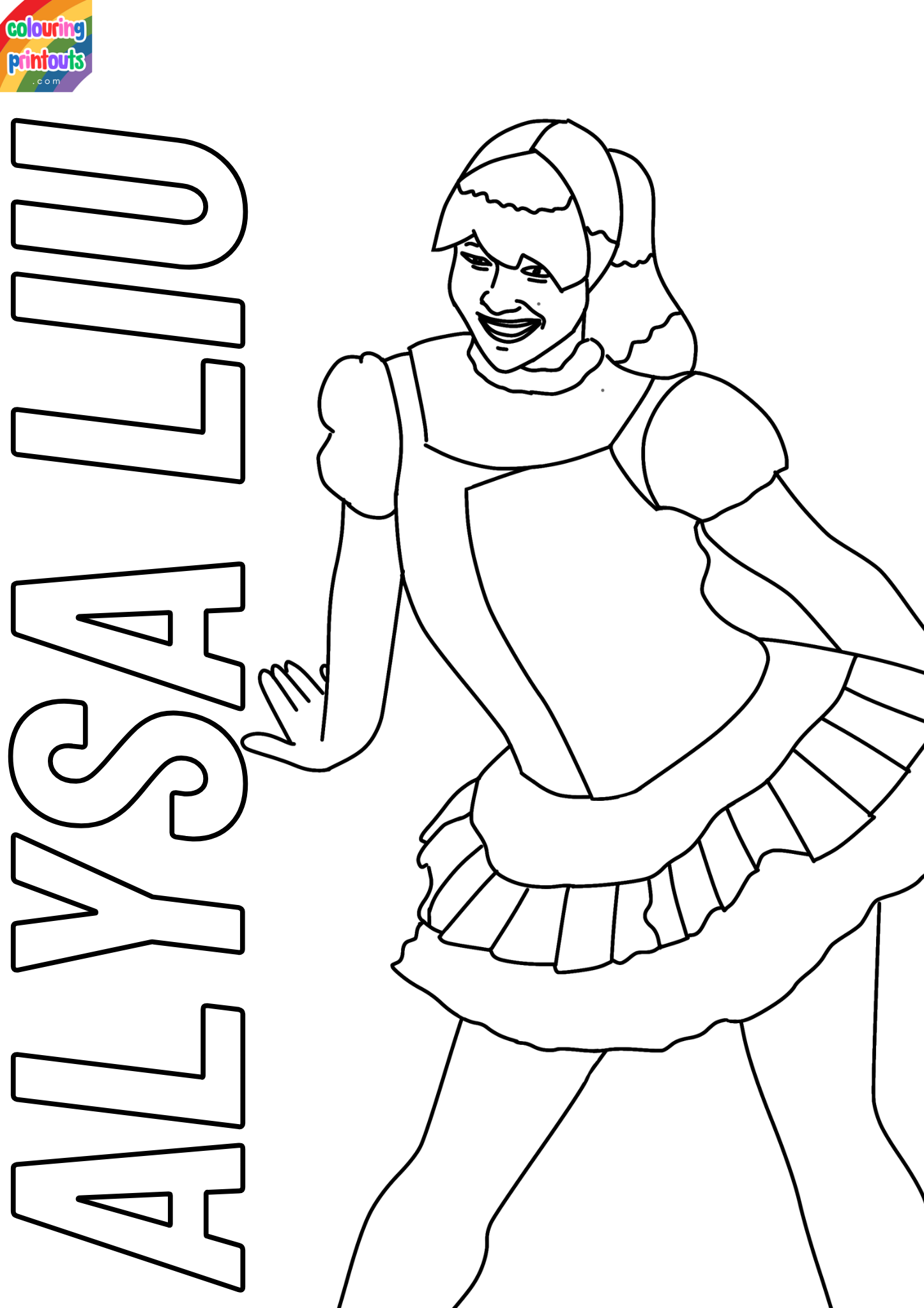 Alysa Liu Colouring Pages