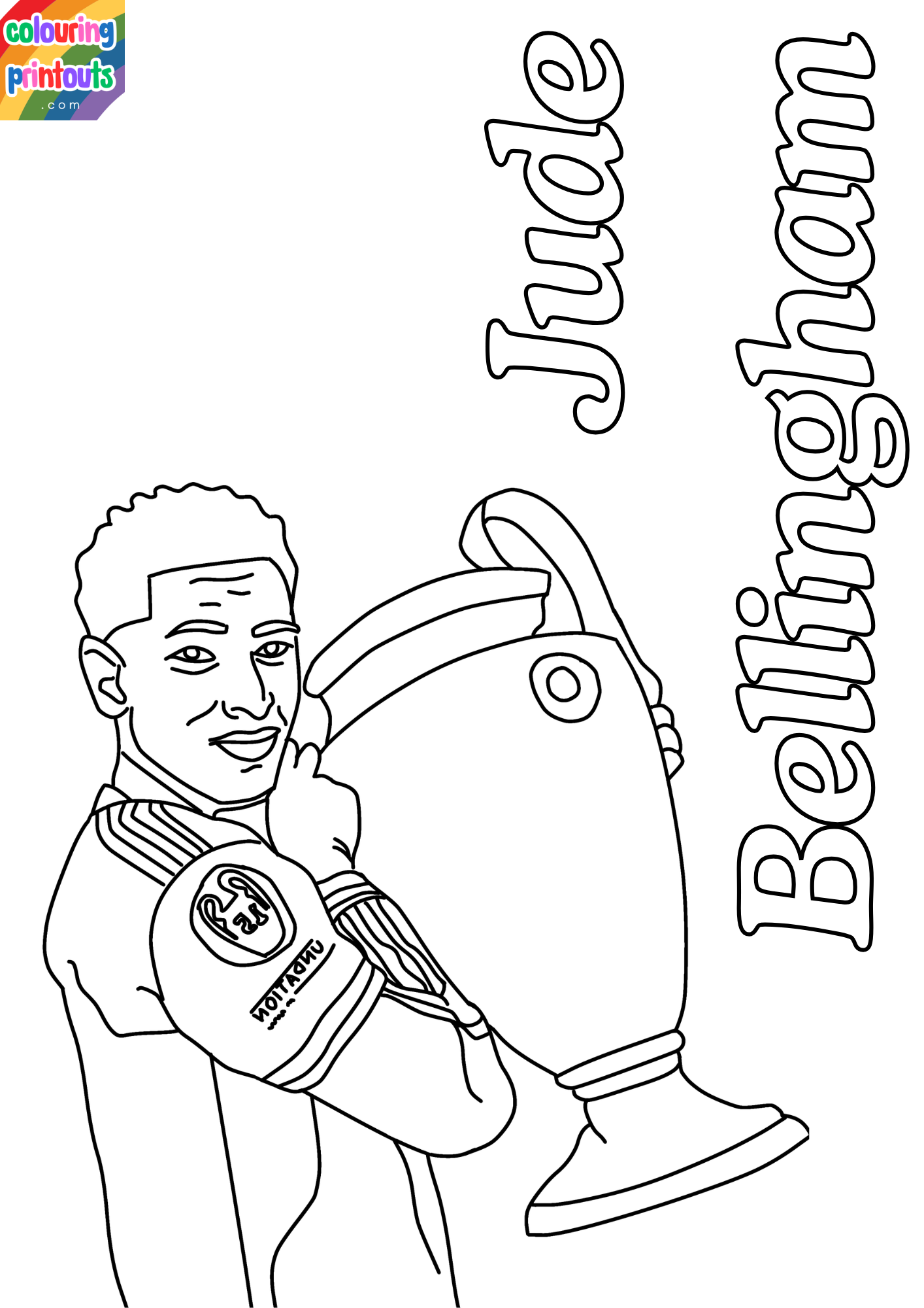 Jude Bellingham Coloring Pages
