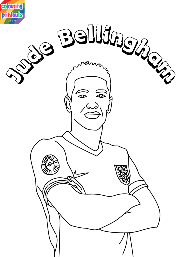 Jude Bellingham Coloring Pages