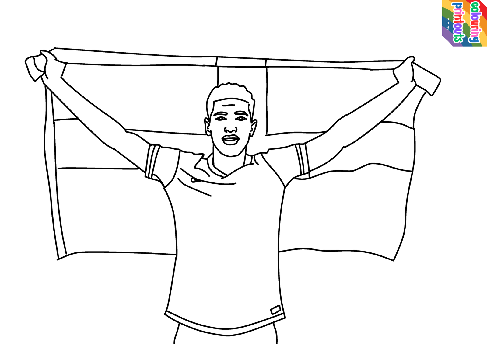Jude Bellingham Colouring Pages