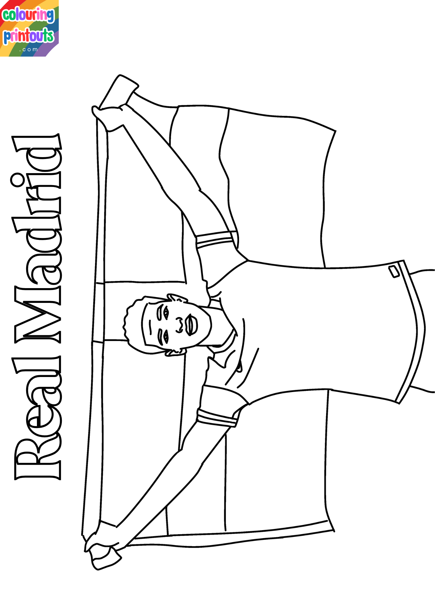 Jude Bellingham Colouring Pages