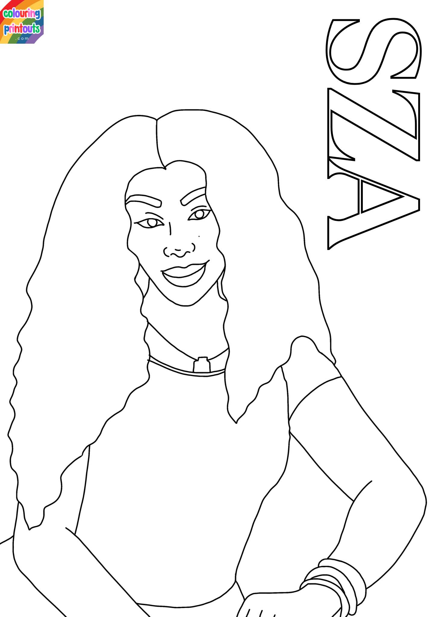 SZA Coloring Pages 
