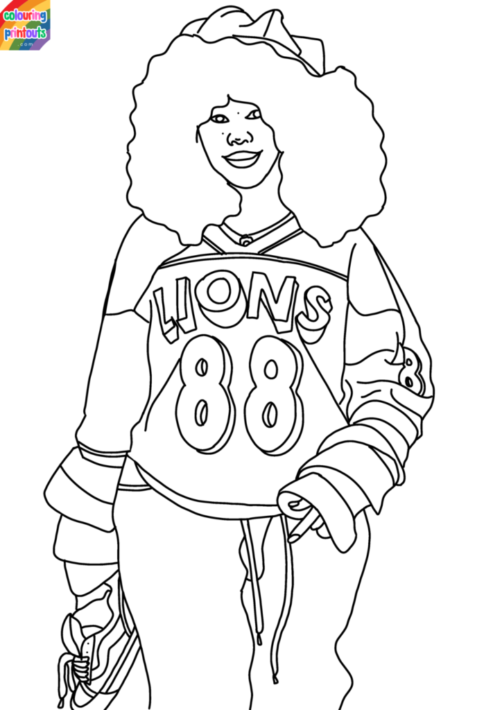 SZA Coloring Pages