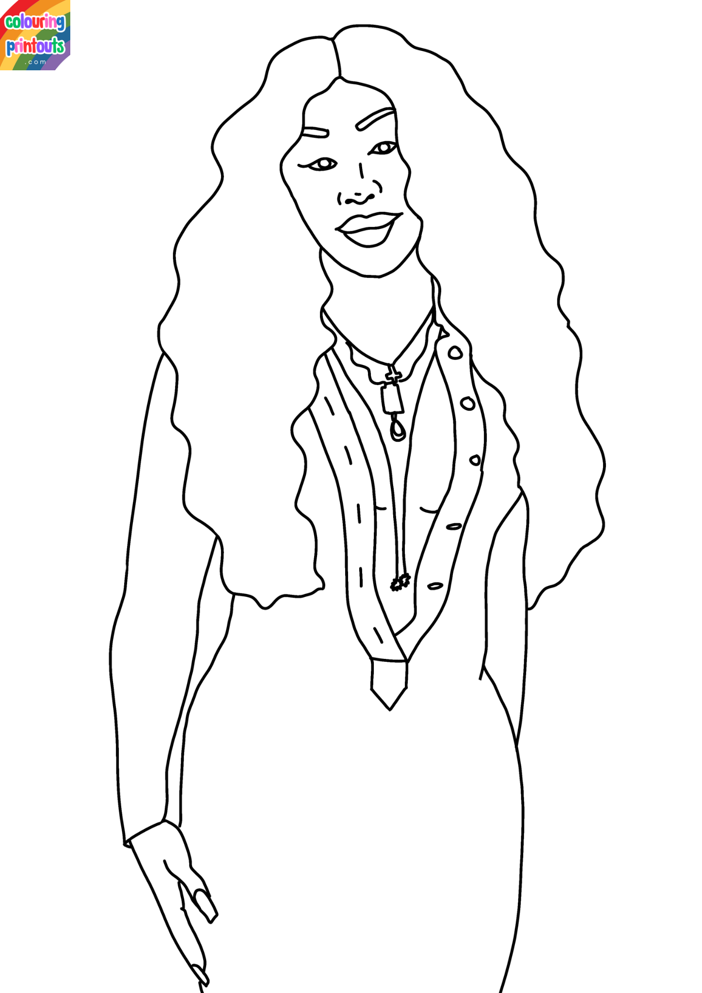 SZA Coloring Pages