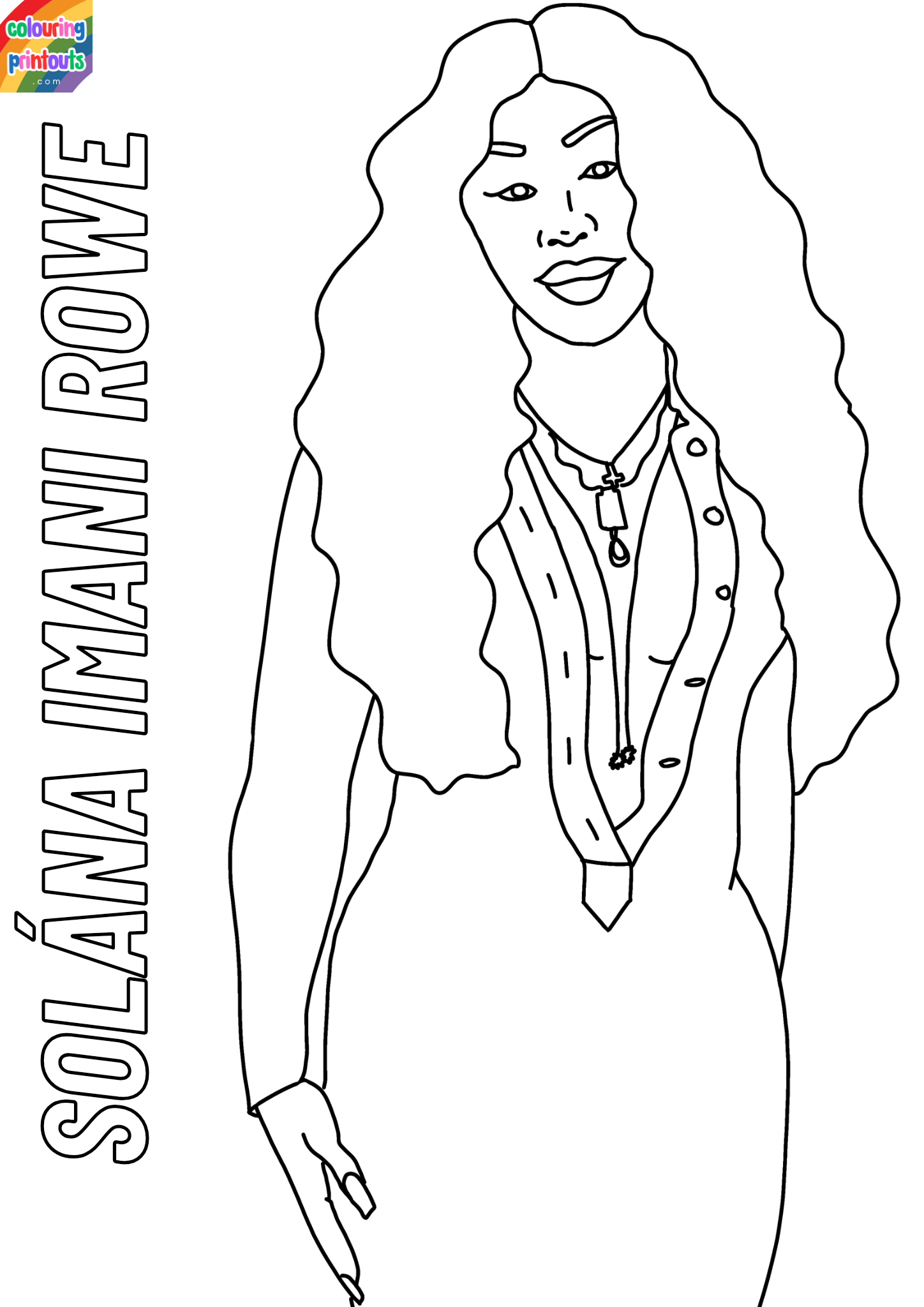 sza coloring page printable (2)
