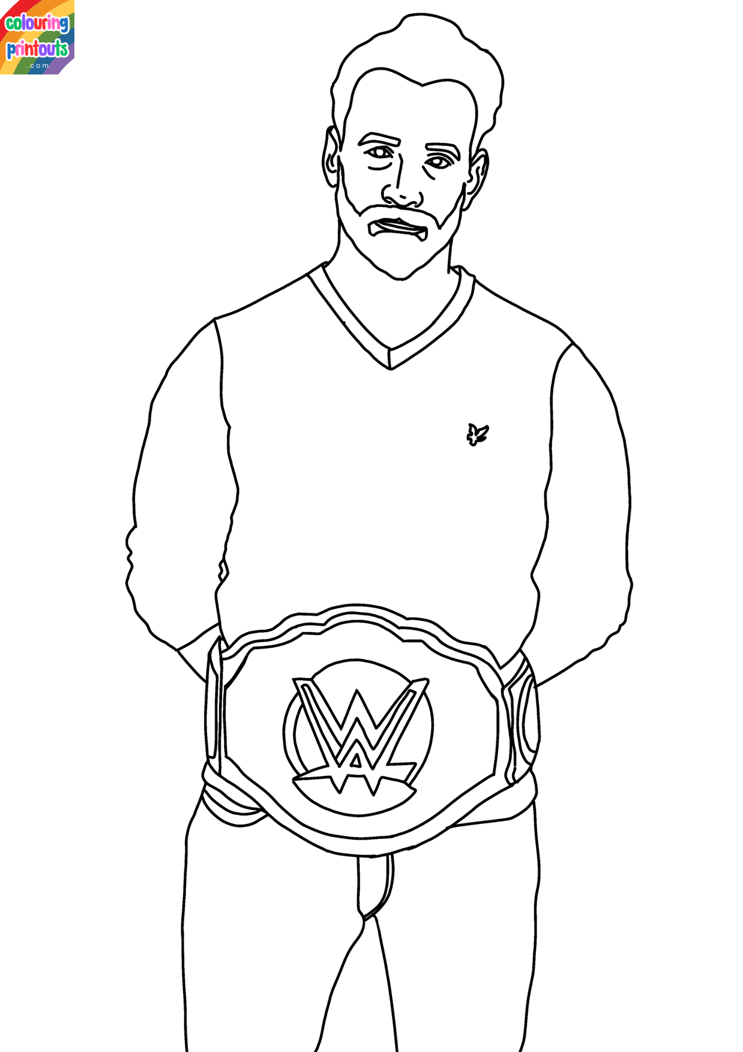 cm punk coloring pages (1)
