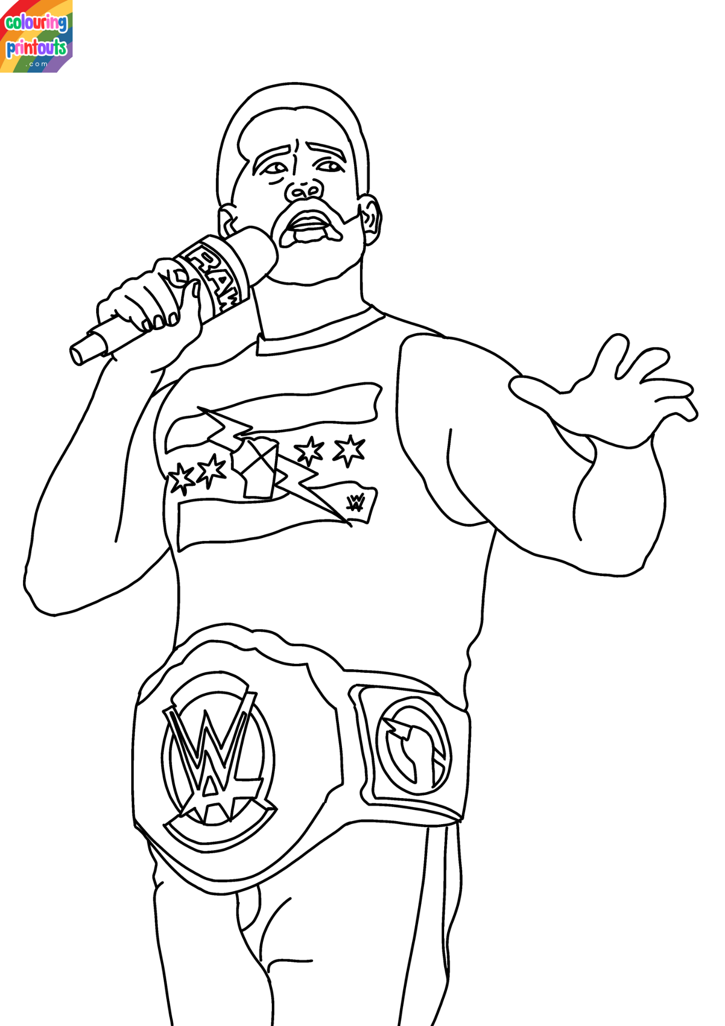 cm punk coloring pages