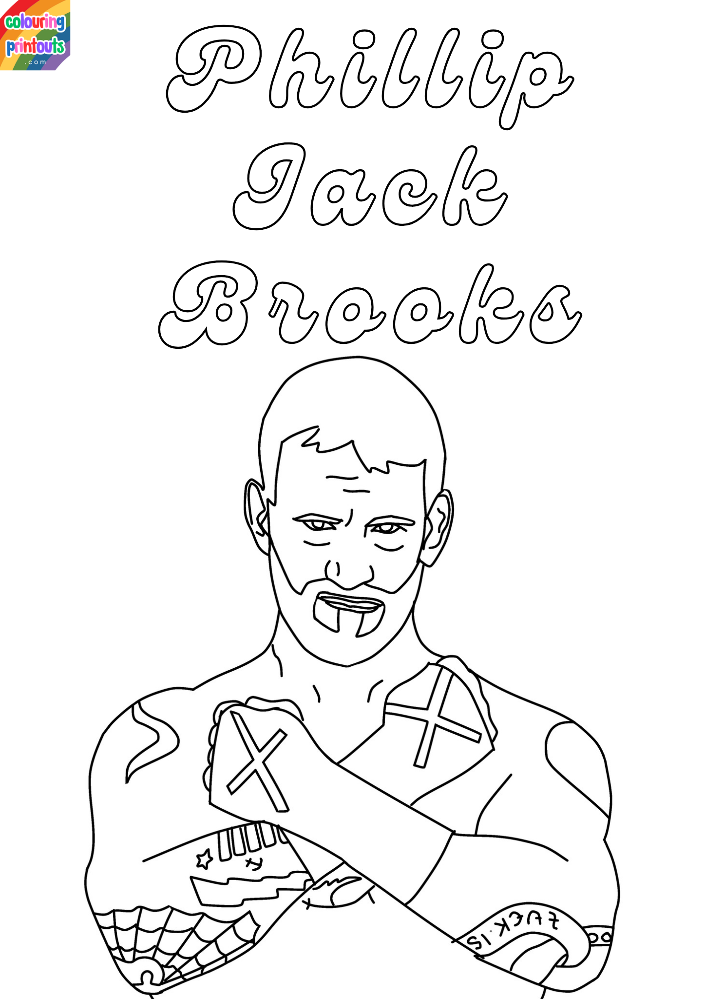 cm punk coloring pages