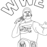 cm punk coloring pictures