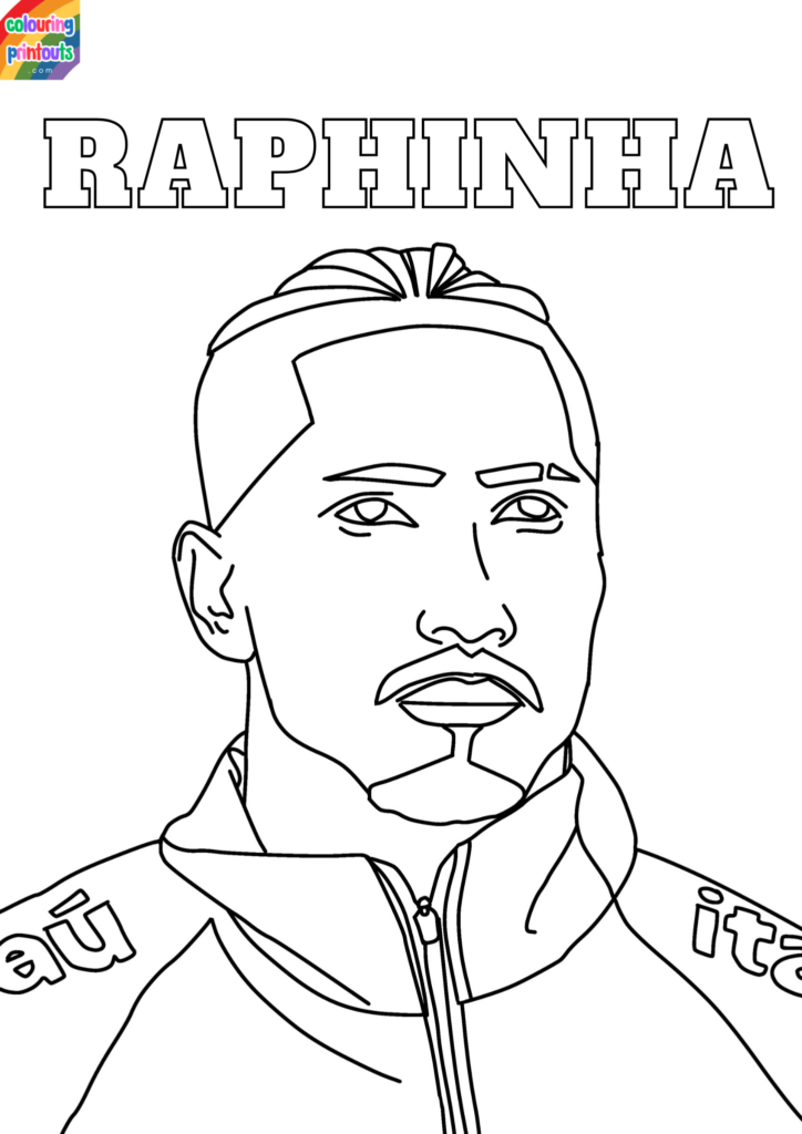 raphinha coloring pages