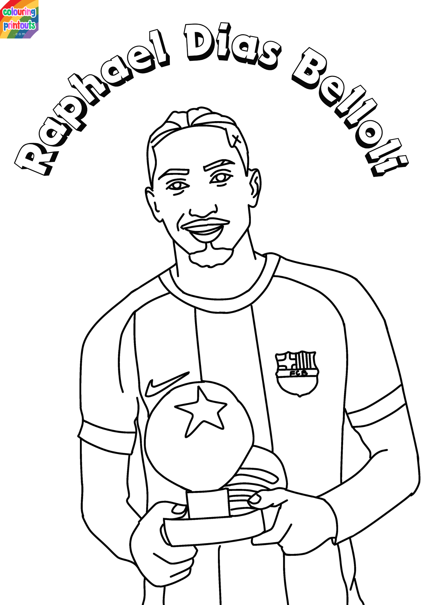 raphinha coloring pages