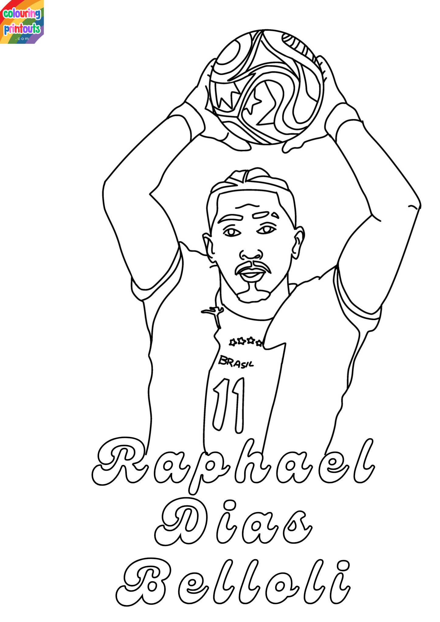 raphinha coloring pages