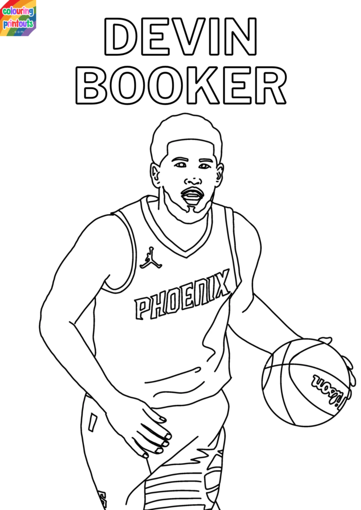 Devin Booker Coloring Pages