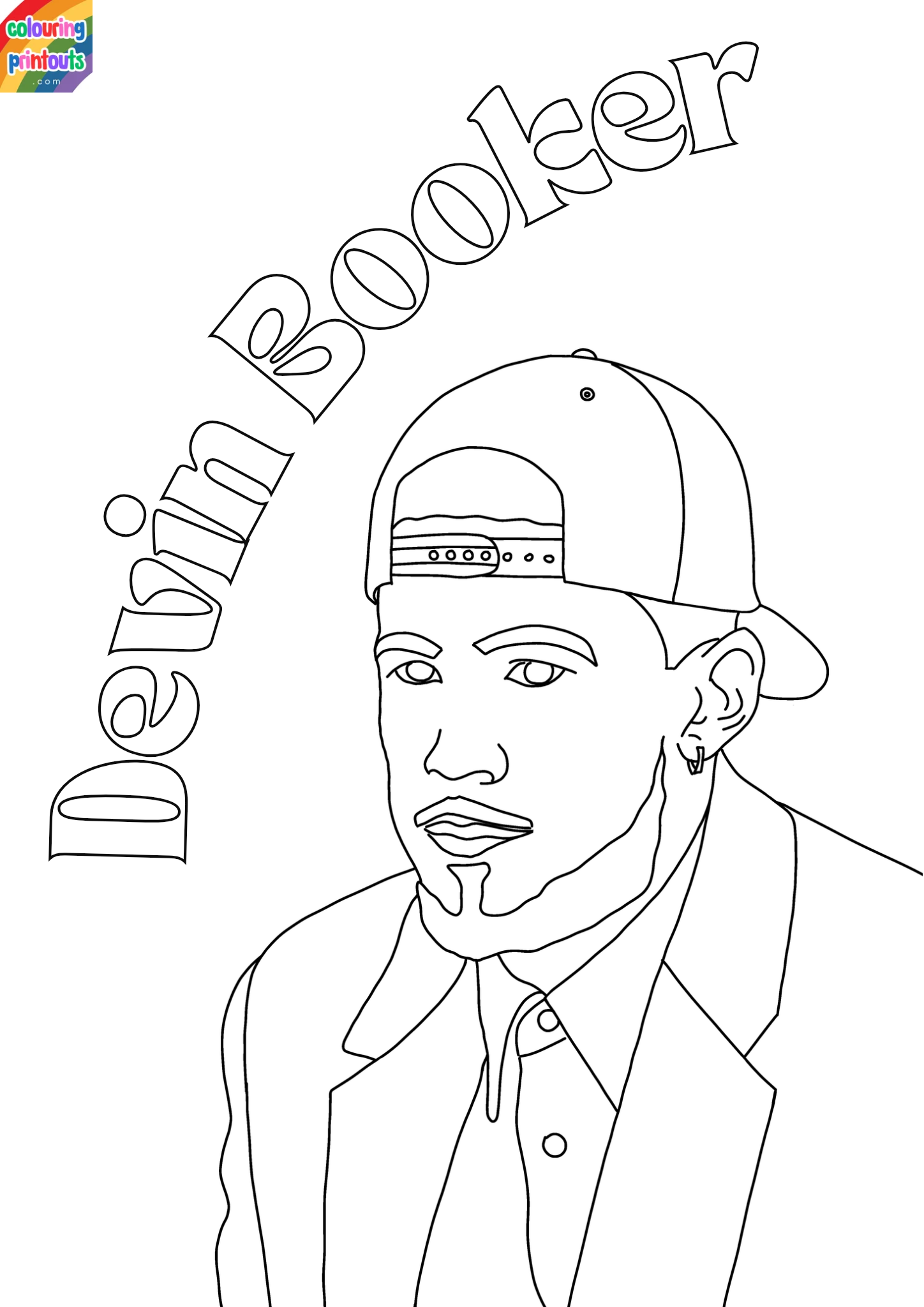 Devin Booker Coloring Pages 