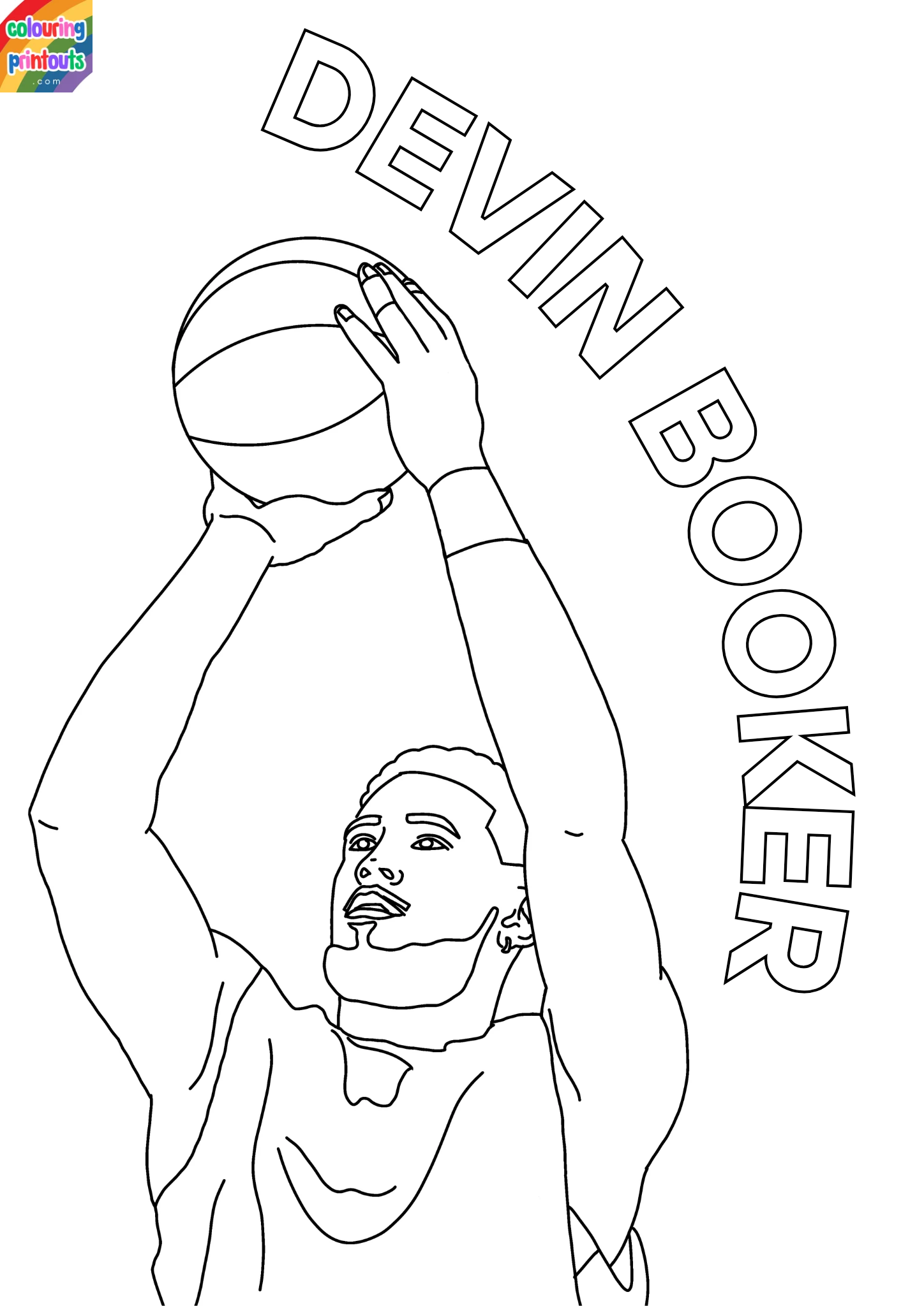 Devin Booker Coloring Pages (12)