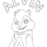 Alvin and the Chipmunks Colouring Pages