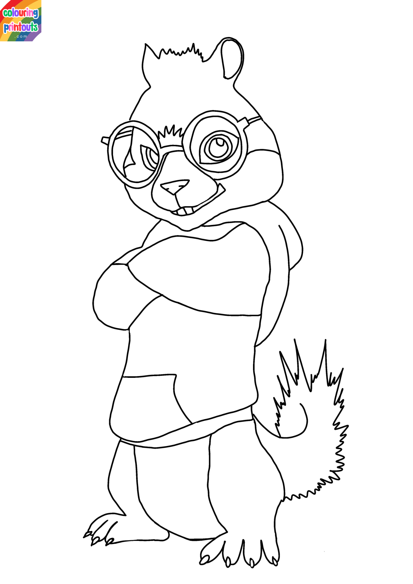 Alvin and the Chipmunks Colouring Pages