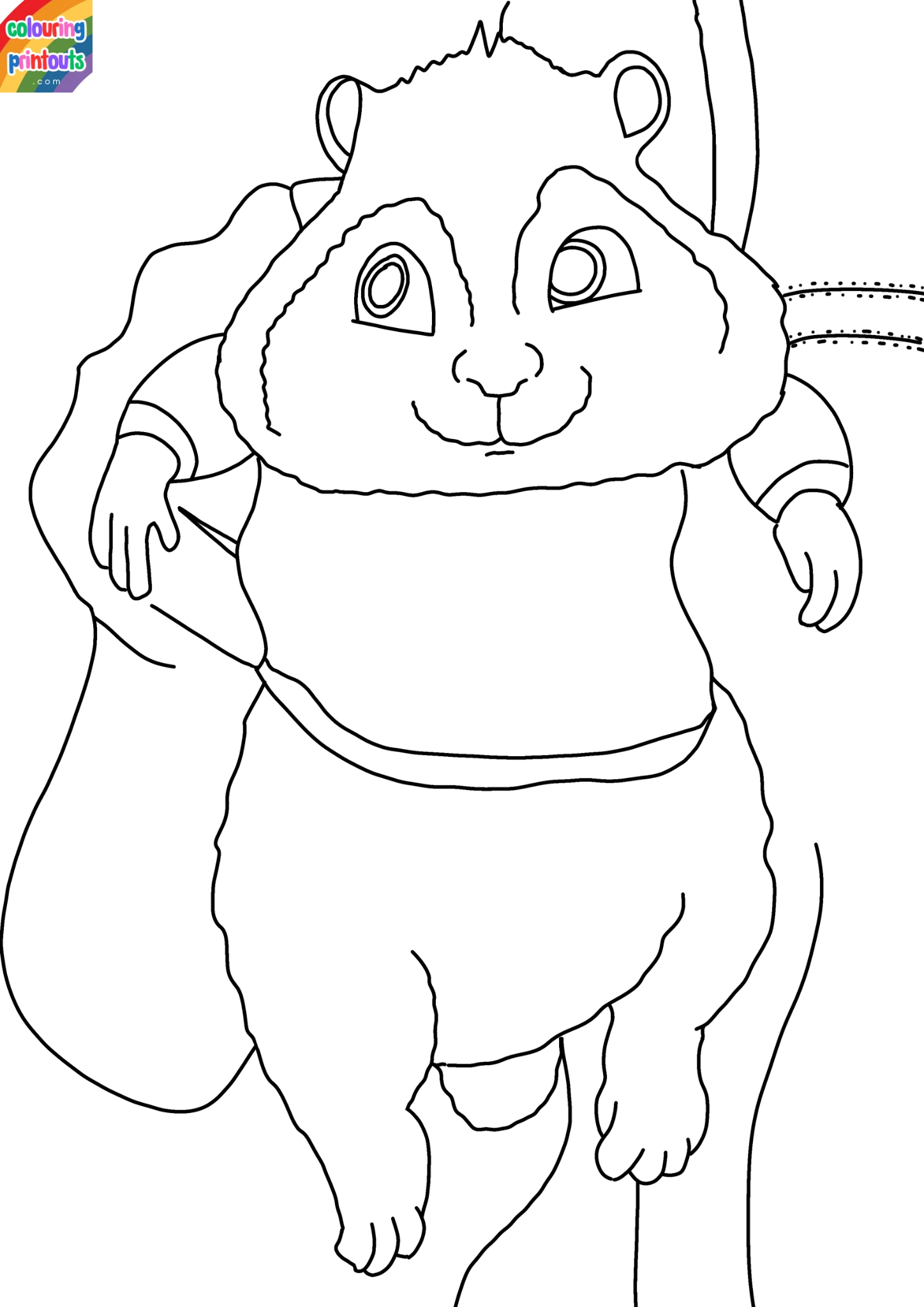 Alvin and the Chipmunks Colouring Pages