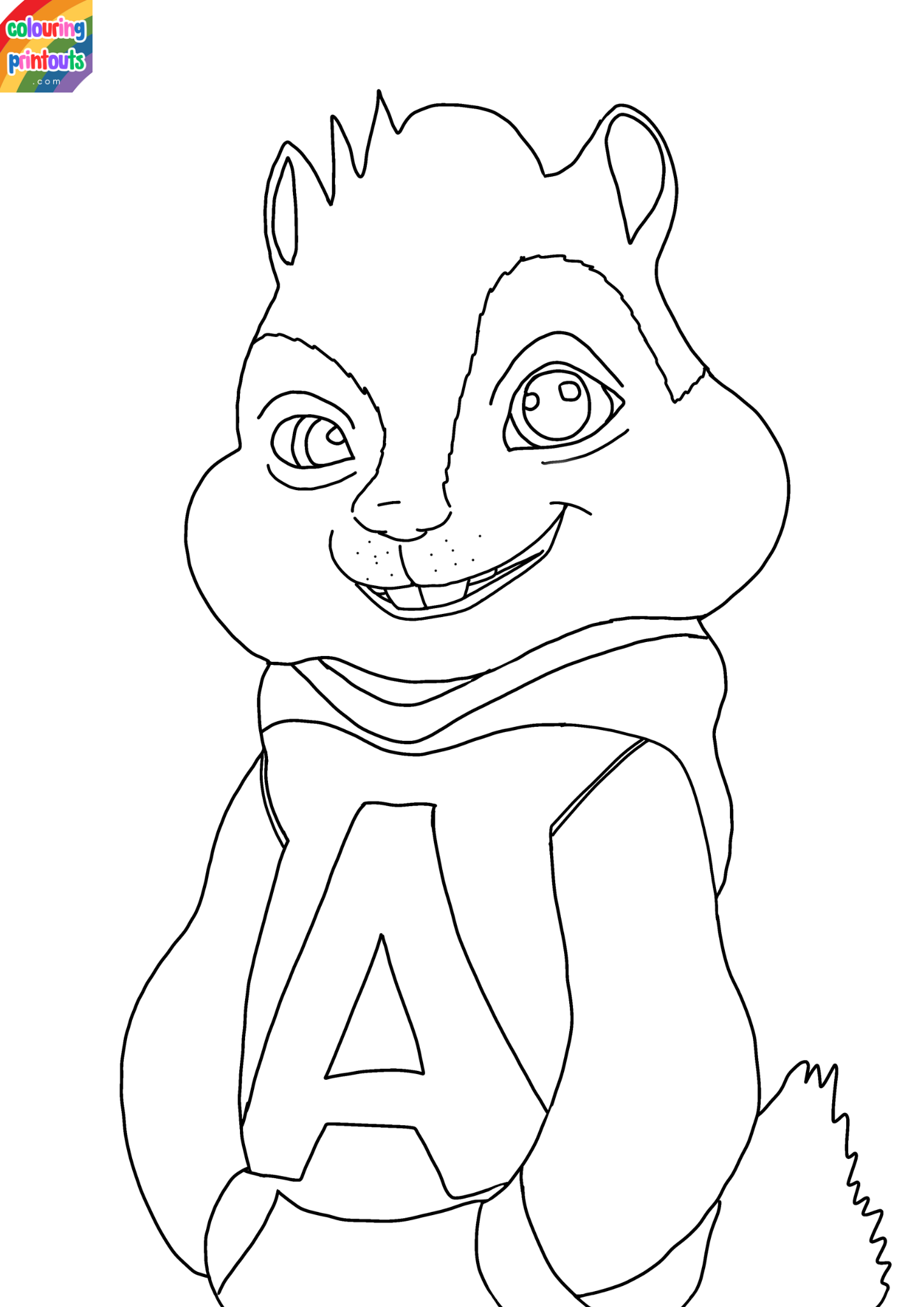 Alvin and the Chipmunks Colouring Pages