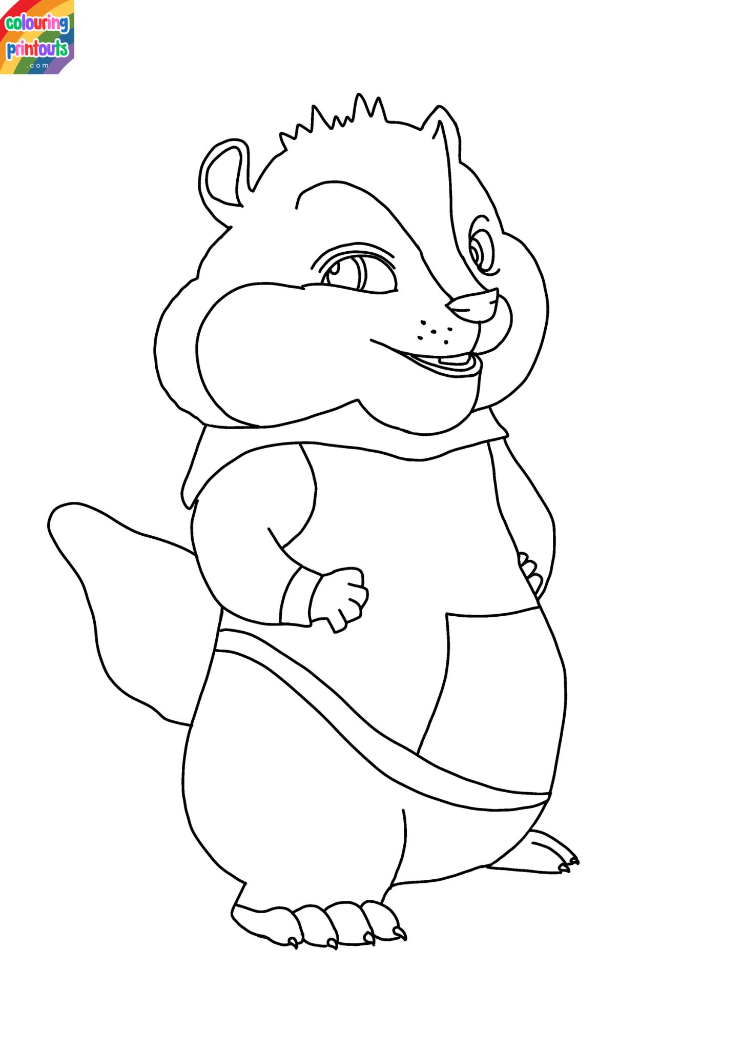 Alvin and the Chipmunks Colouring Pages