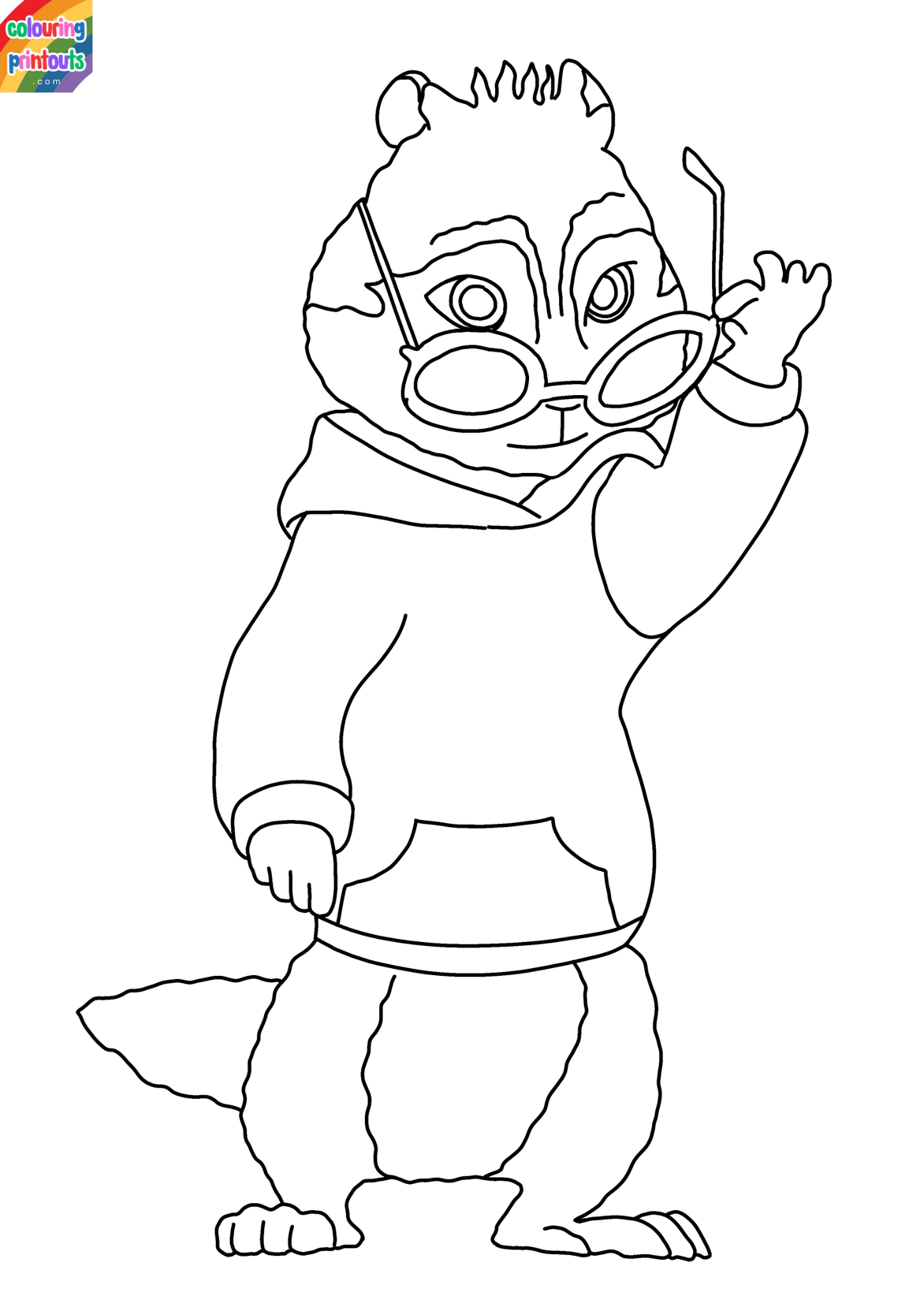 Alvin and the Chipmunks Colouring Pages