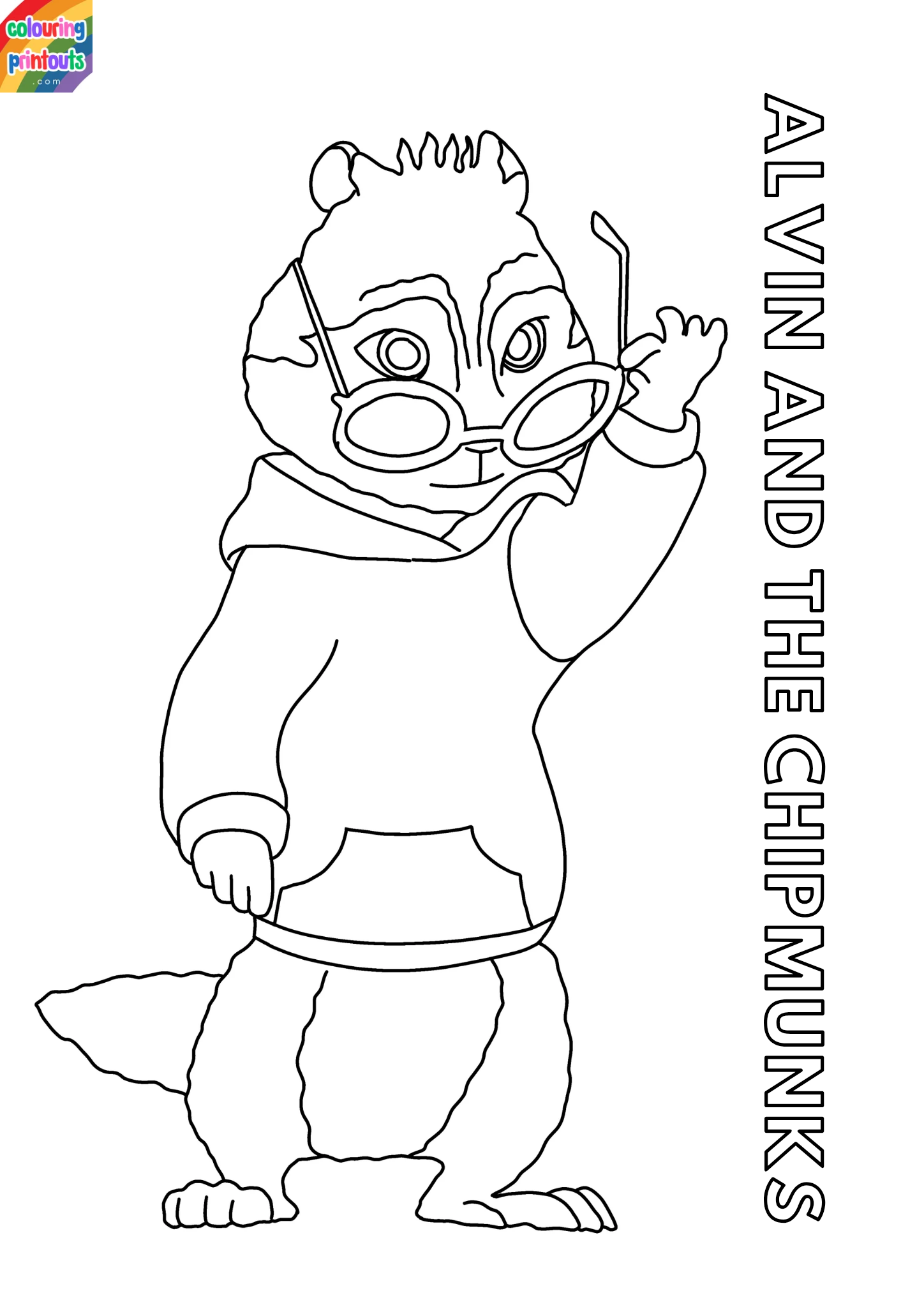 Alvin and the Chipmunks Colouring Pages