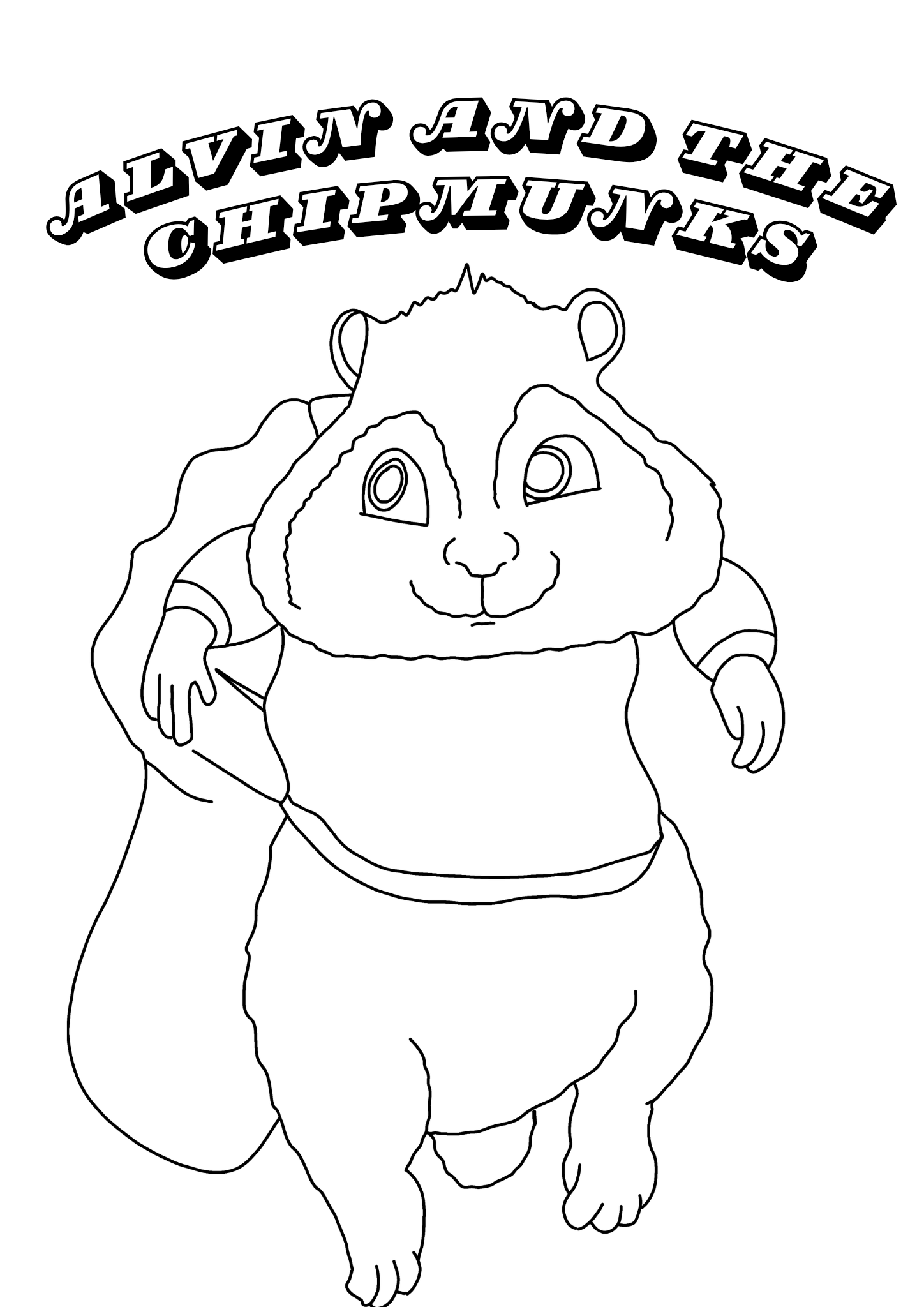 Alvin and the Chipmunks Colouring Pages