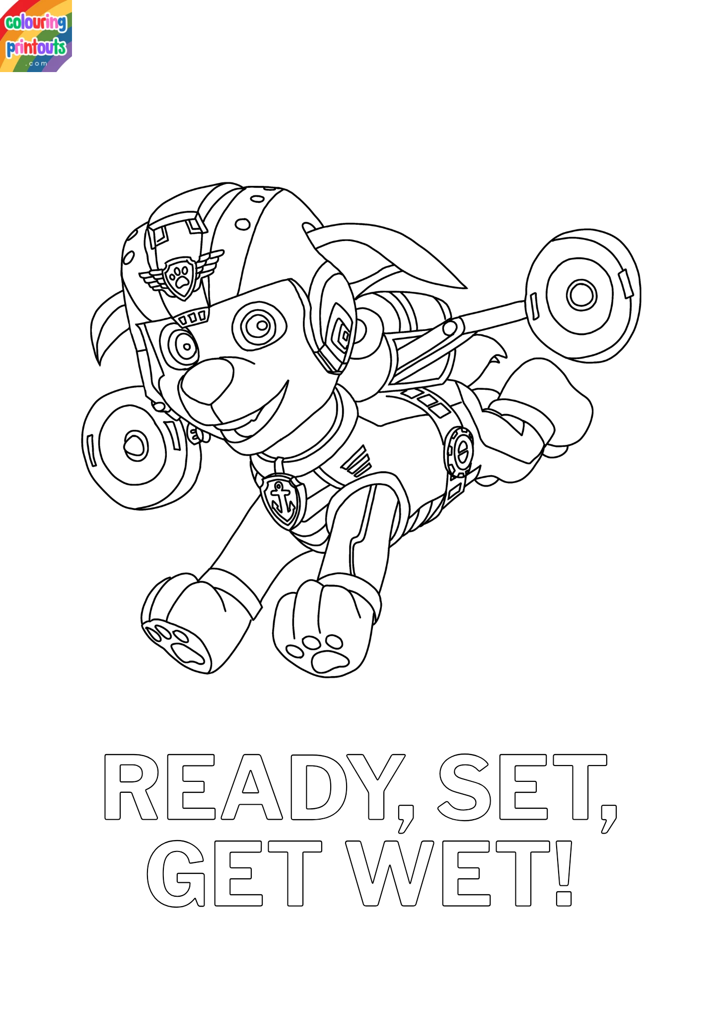 paw patrol coloring pages zuma