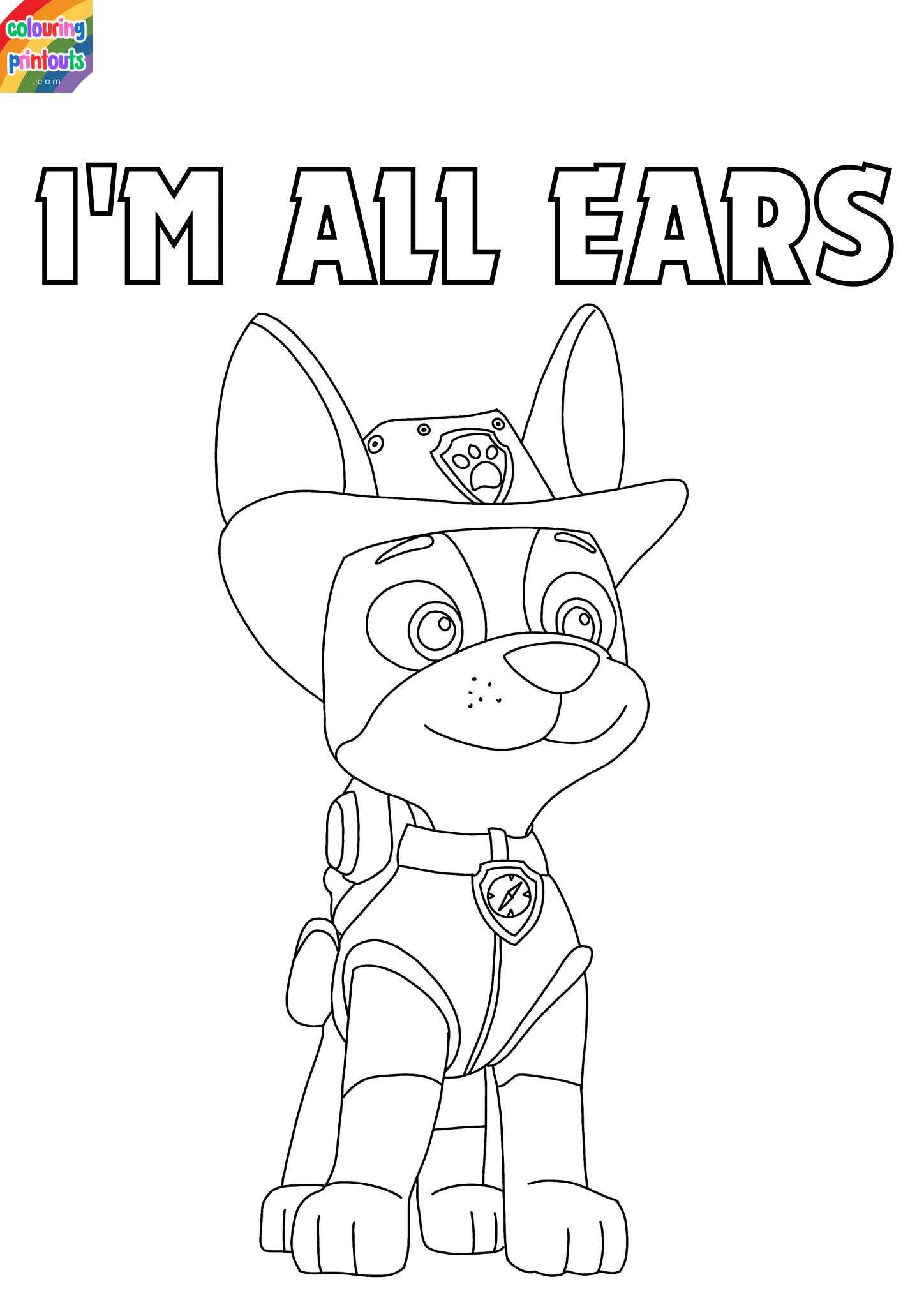 paw patrol tracker coloring page (10)