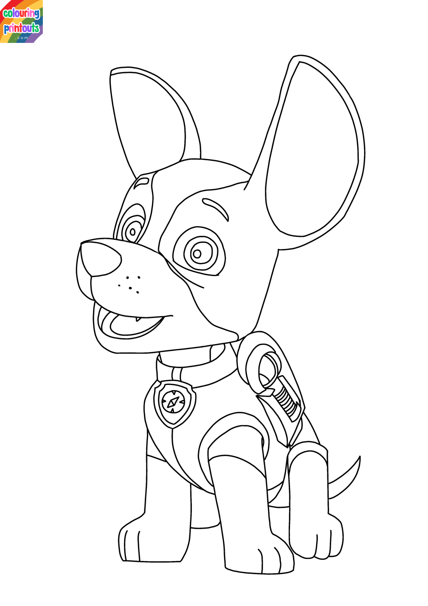 paw patrol tracker coloring page (5)