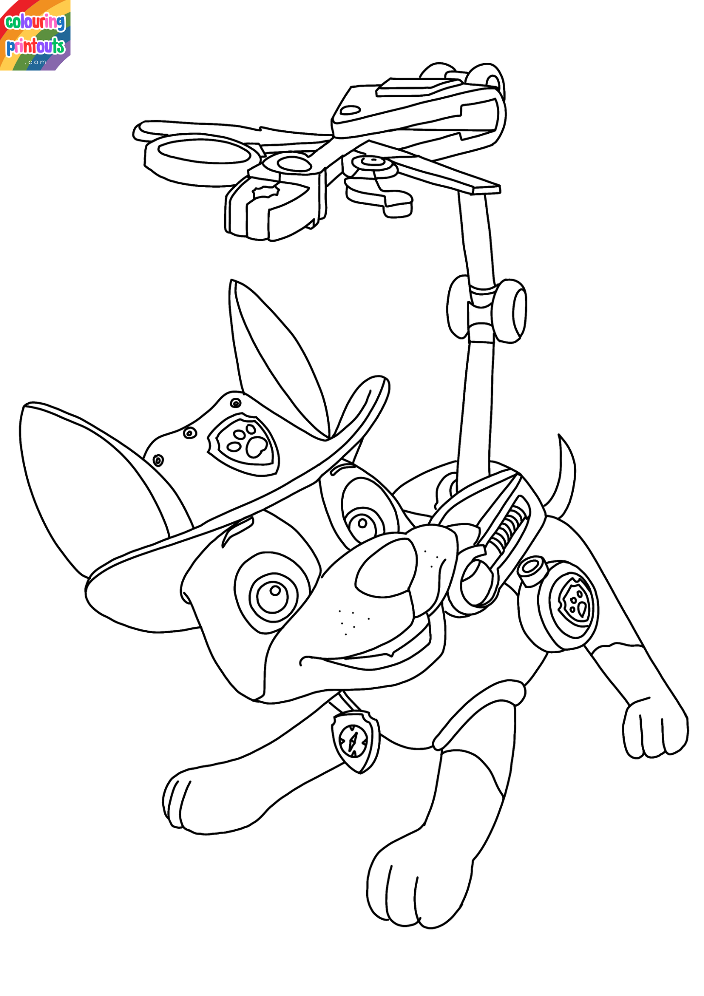 paw patrol tracker coloring page (9)