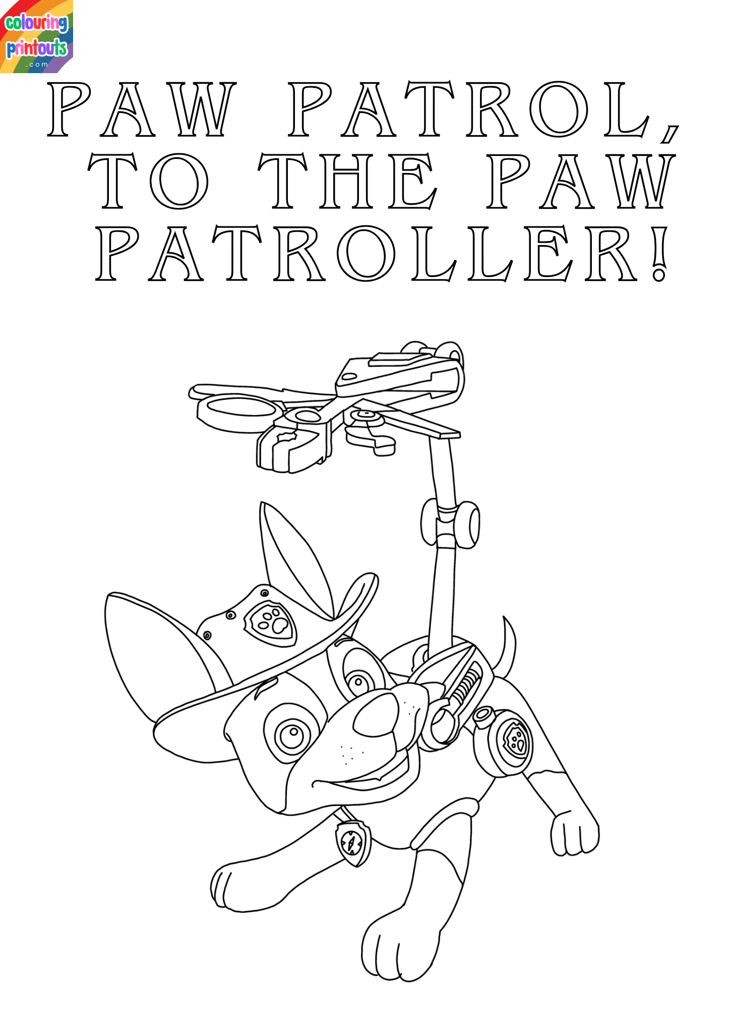 tracker paw patrol coloring page (1)