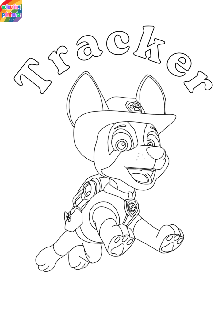 tracker paw patrol coloring page (2)