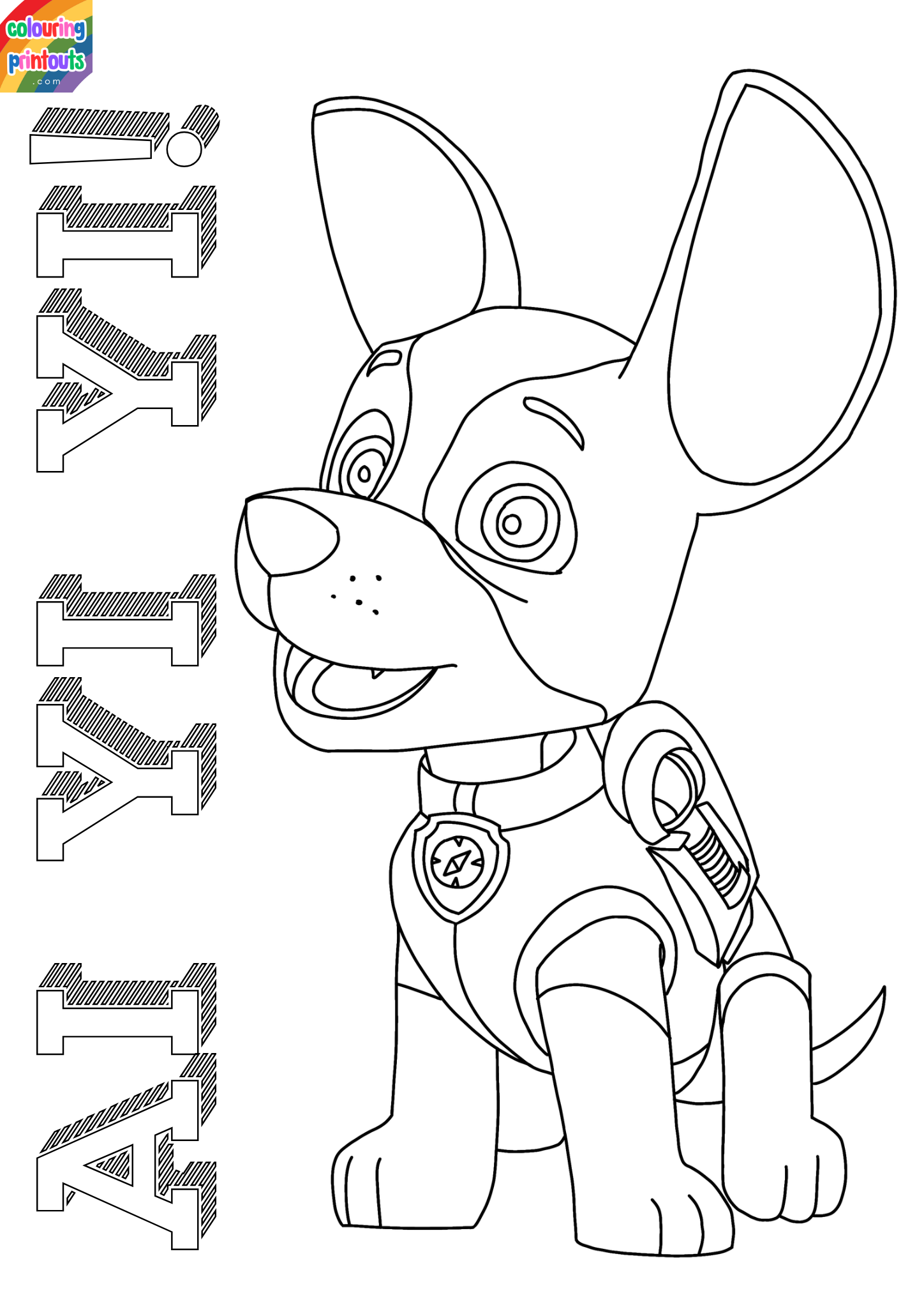 tracker paw patrol coloring page (3)