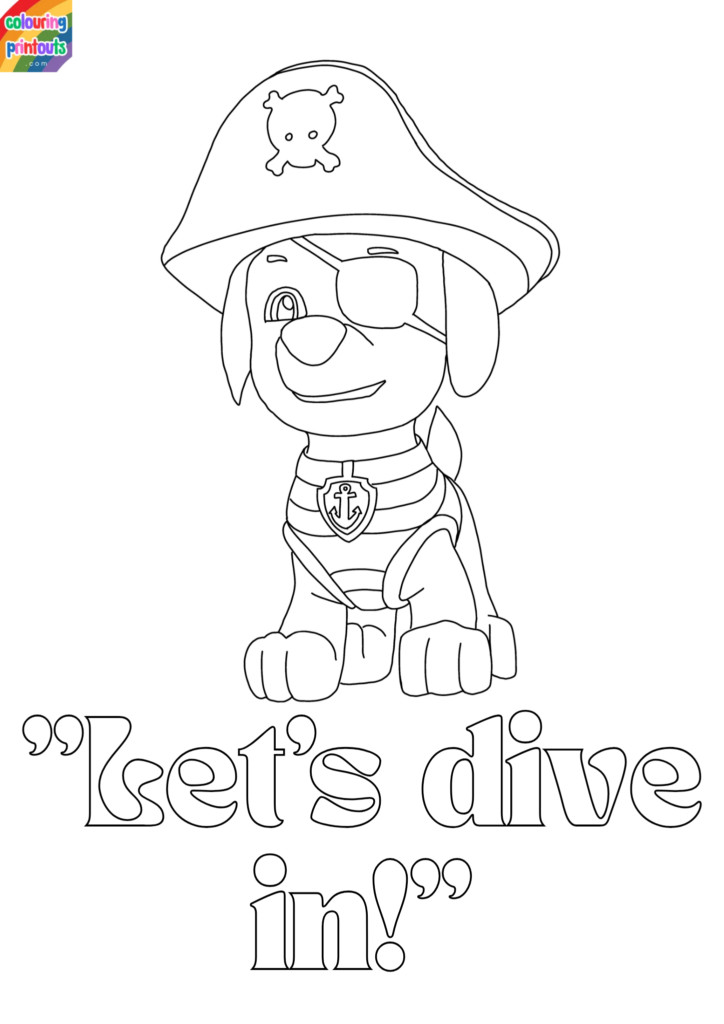 zuma paw patrol coloring page (2)