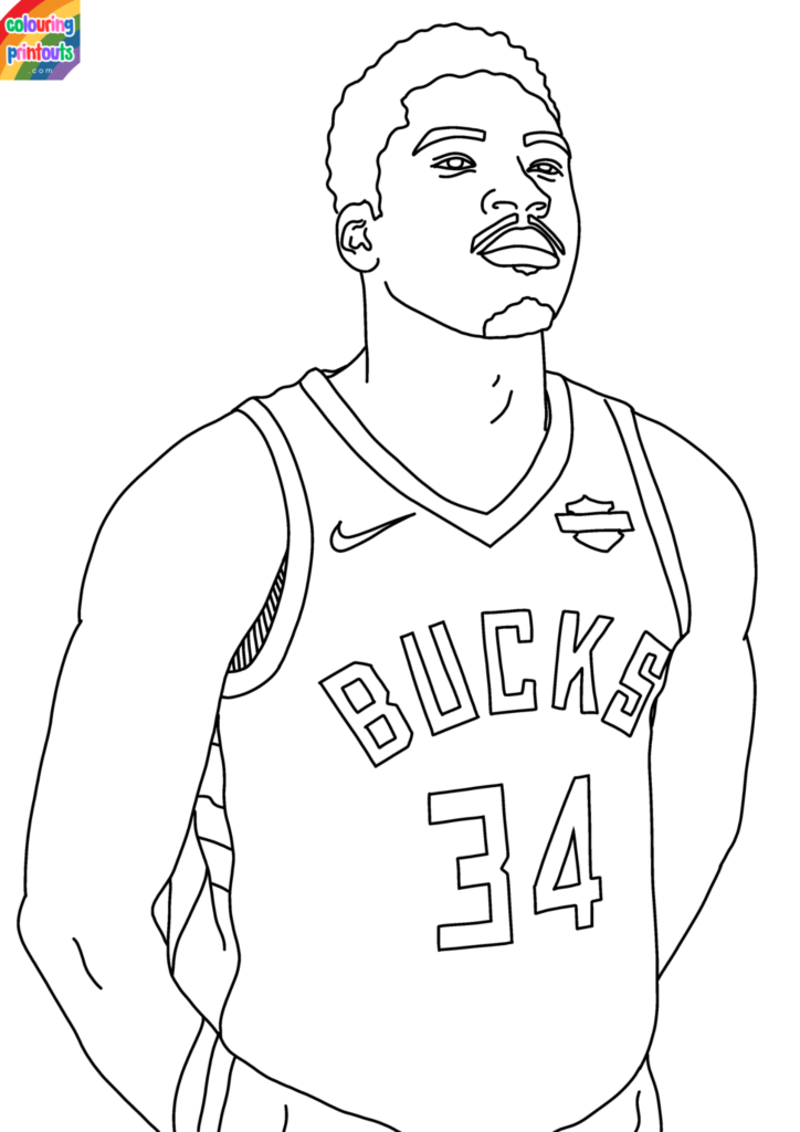 Giannis Antetokounmpo Coloring Pages (3)