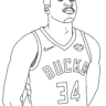 Giannis Antetokounmpo Coloring Pages (3)