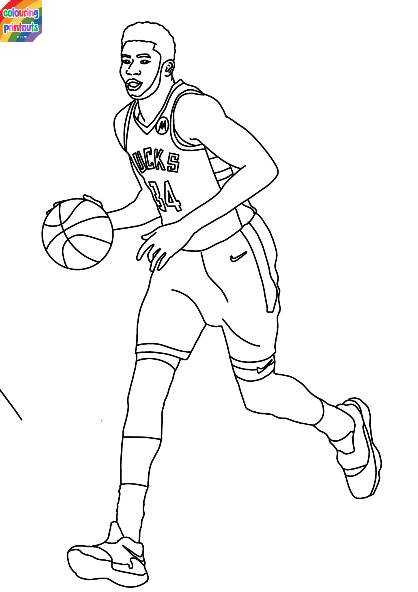 Giannis Antetokounmpo Coloring Pages (5)