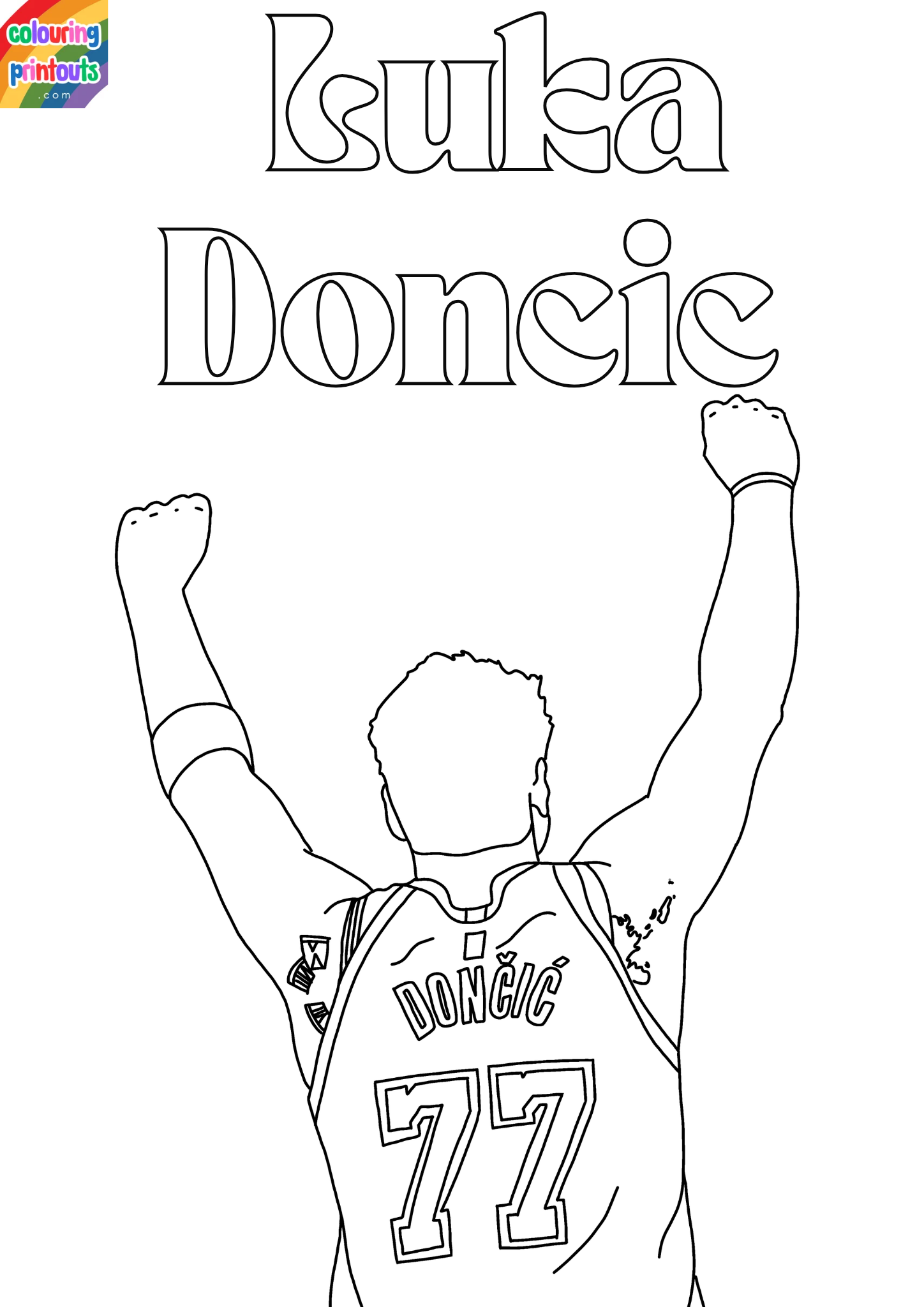 Luka Doncic Coloring Pages (11)