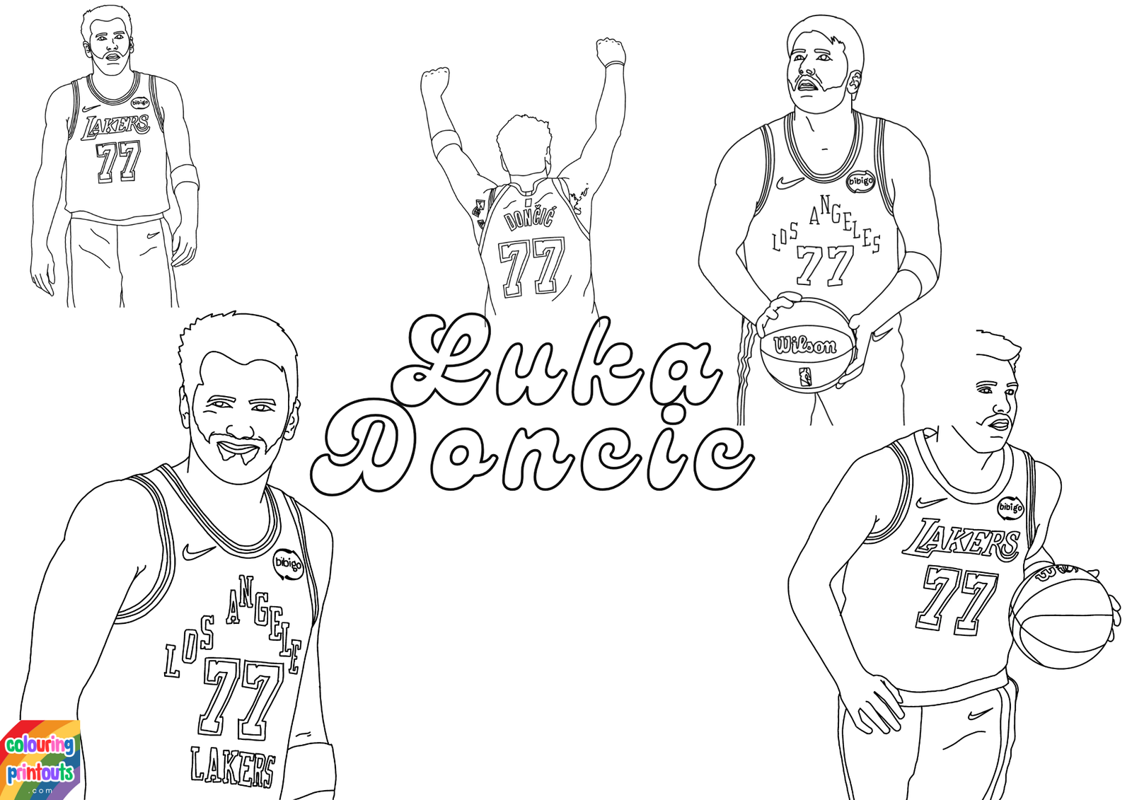 Luka Doncic Coloring Pages 